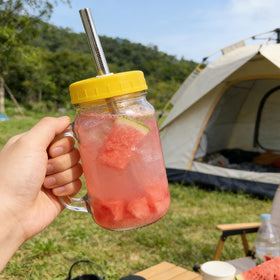 ITISBLTN jar-drinking conversion idea with lids and straws