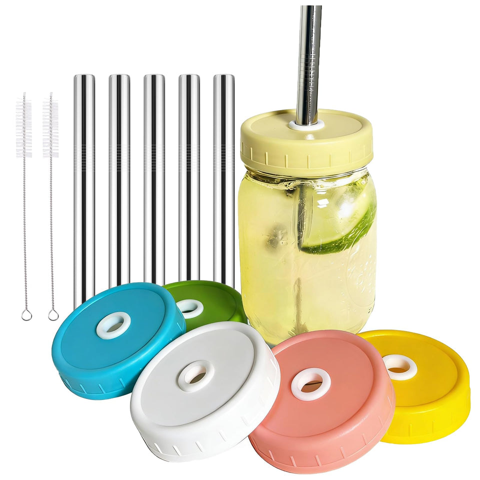 ITISBLTN 86mm wide-mouth color lid set for vibrant jar drinks