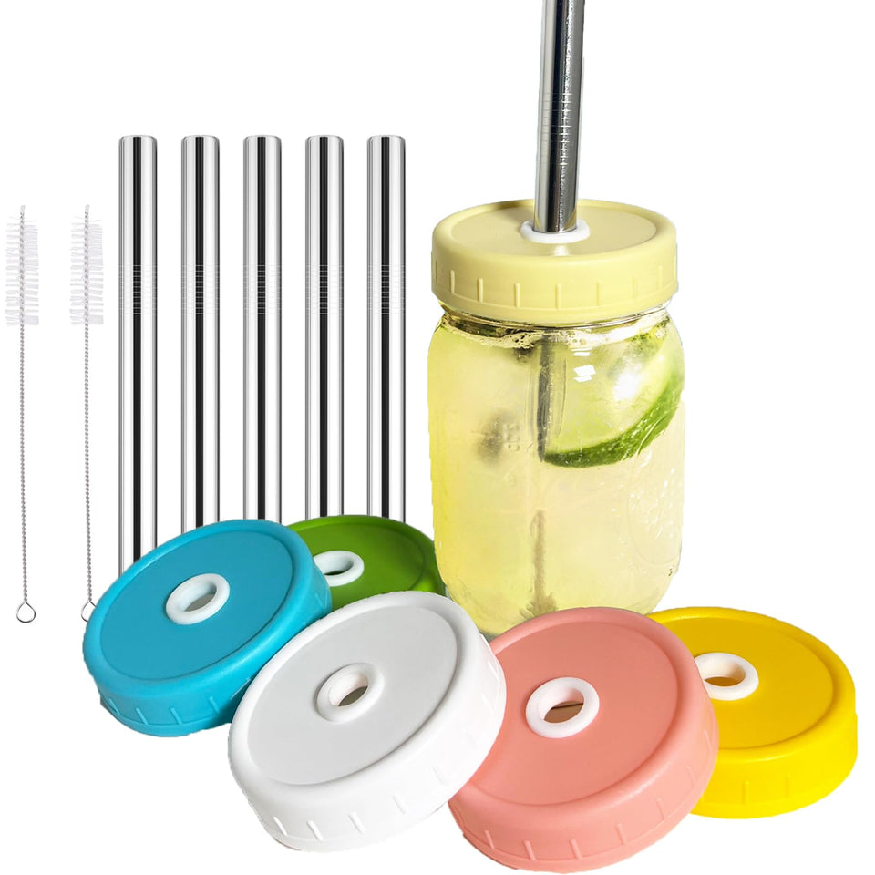 ITISBLTN regular-mouth lids in six colors for color-matched drinks.