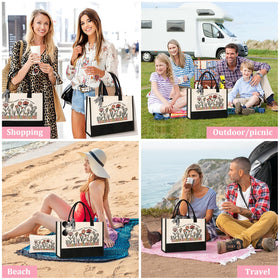 Itotegifts Chaos Coordinator tote interior is spacious for books and groceries.