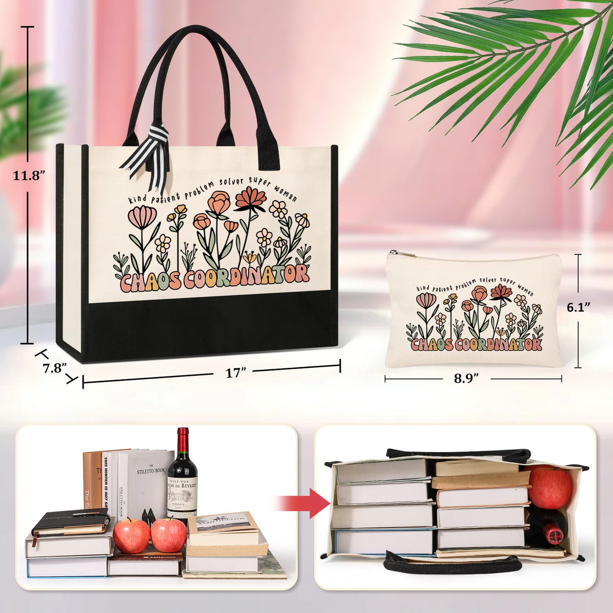 Itotegifts Chaos Coordinator tote with sturdy handles for comfortable carrying.