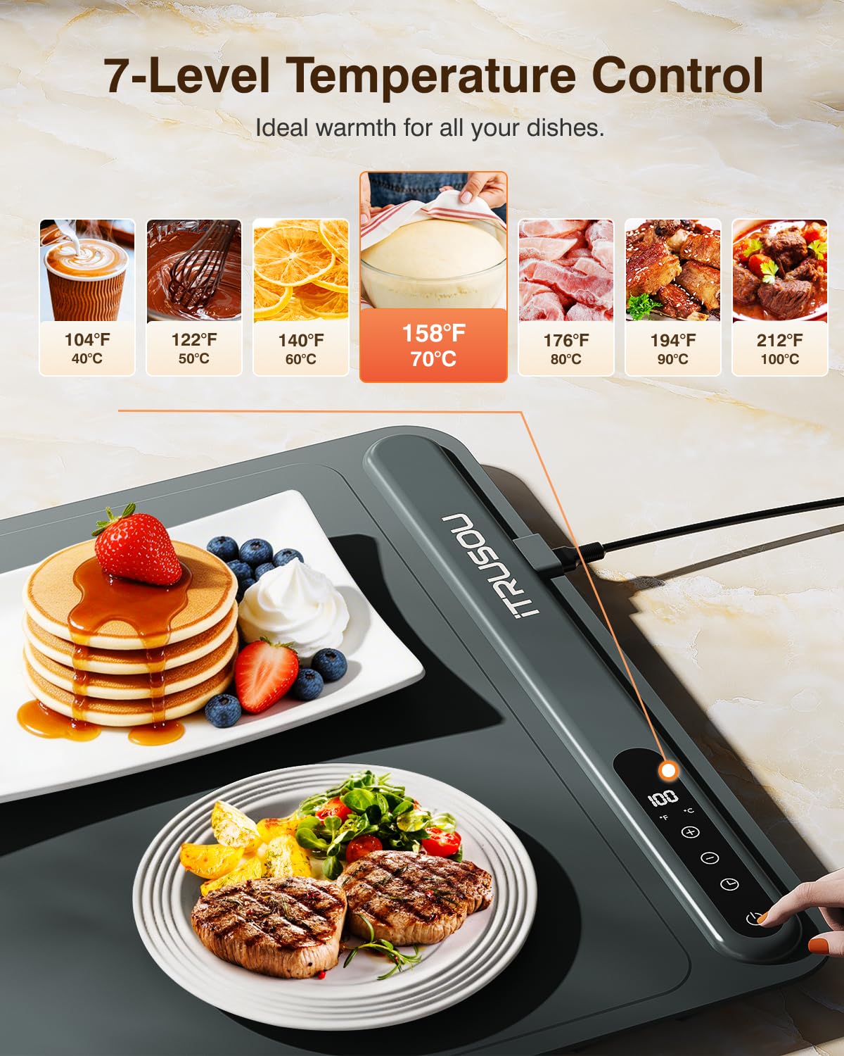 itrusou warming mat 7 level control aids precise warming