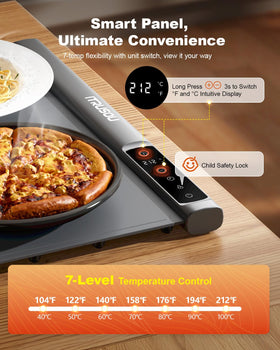 iTRUSOU expandable warming mat ABC configuration fitting different table sizes