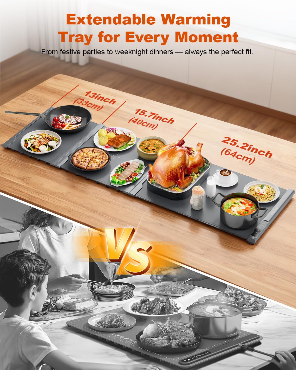 iTRUSOU table-top dining setup demonstrating year-round use