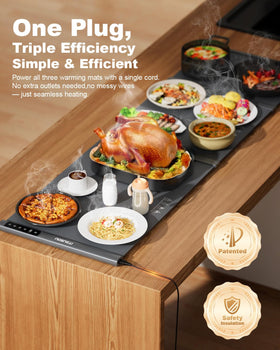 iTRUSOU warming mat temperature control with seven levels for versatile heat