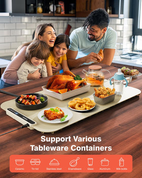 Itrusou warming tray detachable strap allows rollable storage
