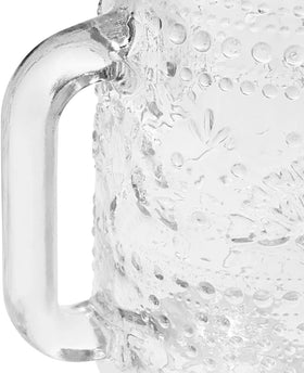 It's Brazilian Pioneer Woman 32oz clear glass tumbler demonstrates elegant clarity