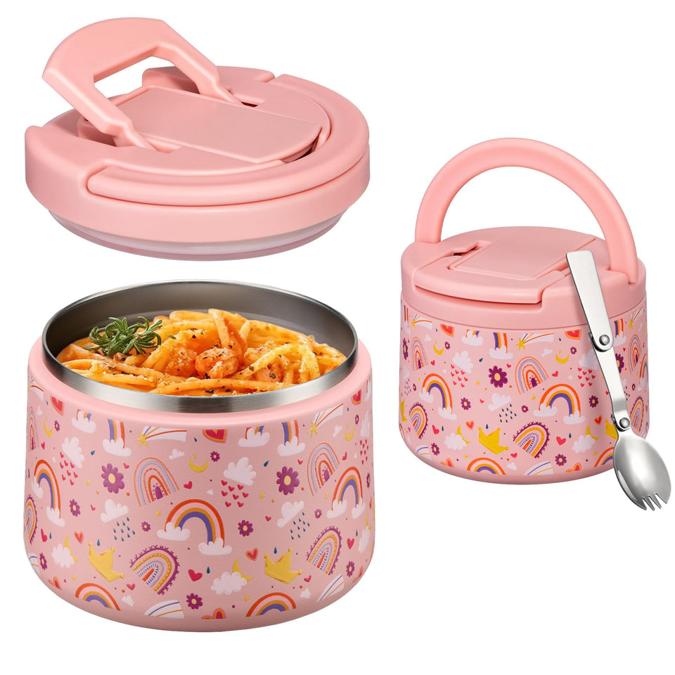 Itslife 14oz soup thermos with wide-mouth design for easy filling and cleaning