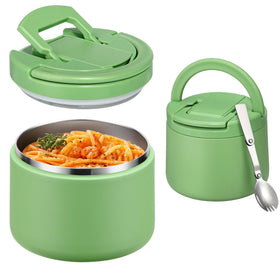 Itslife 14oz vacuum insulated soup thermos with pour spout keeps lunch hot.
