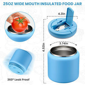 Itslife Soup Thermo wide mouth eases filling and cleaning after busy lunches.