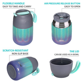 Itslife thermo soup jar with spoon included for on-the-go meals.