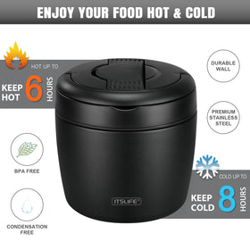 Itslife wide-mouth design allows easy filling and cleaning.