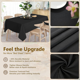 ITWMTTO reusable and washable tablecloth, easy care for busy hosts.