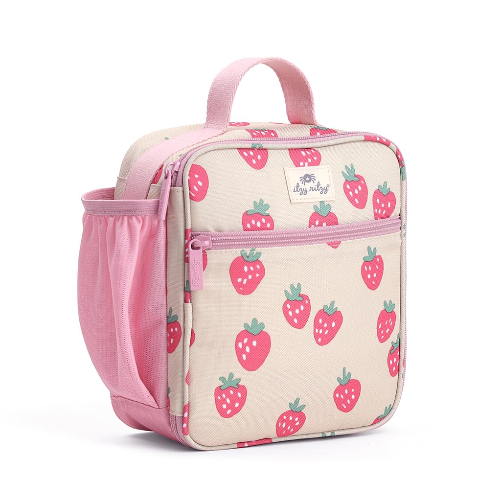 Itzy Ritzy toddler lunch box strawberry insulated keeps meals fresh and ready