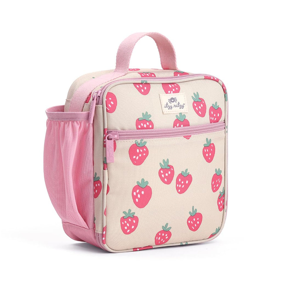 Itzy Ritzy toddler lunch box strawberry insulated keeps meals fresh and ready
