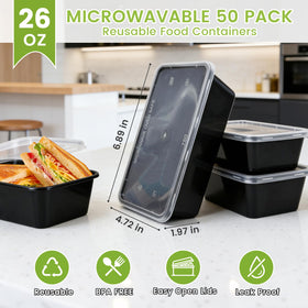 IUMÉ stackable 50-pack containers save space in fridge and on the go