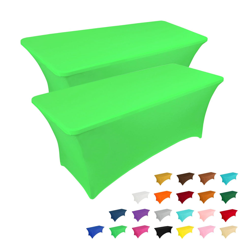 IVAPUPU 2-pack 6ft rectangle tablecloth wrinkle-resistant for events