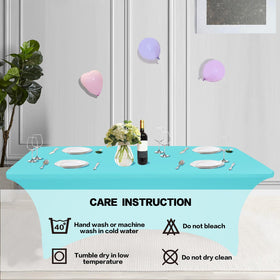 IVAPUPU easy-care, machine-washable tablecloth for reuse.