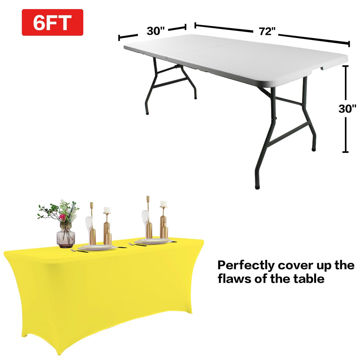IVAPUPU four-way stretch design on a neatly fitted table