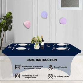 IVAPUPU four-way stretch cover keeps edges smooth and table safe.