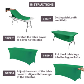 IVAPUPU machine-washable tablecloth for quick cleanup after events