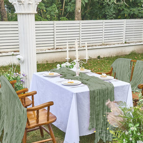 IVAPUPU sage green table decor for seasonal gatherings