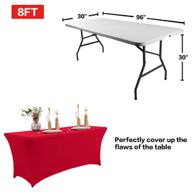IVAPUPU spandex tablecover with soft drape and flexible fit for events