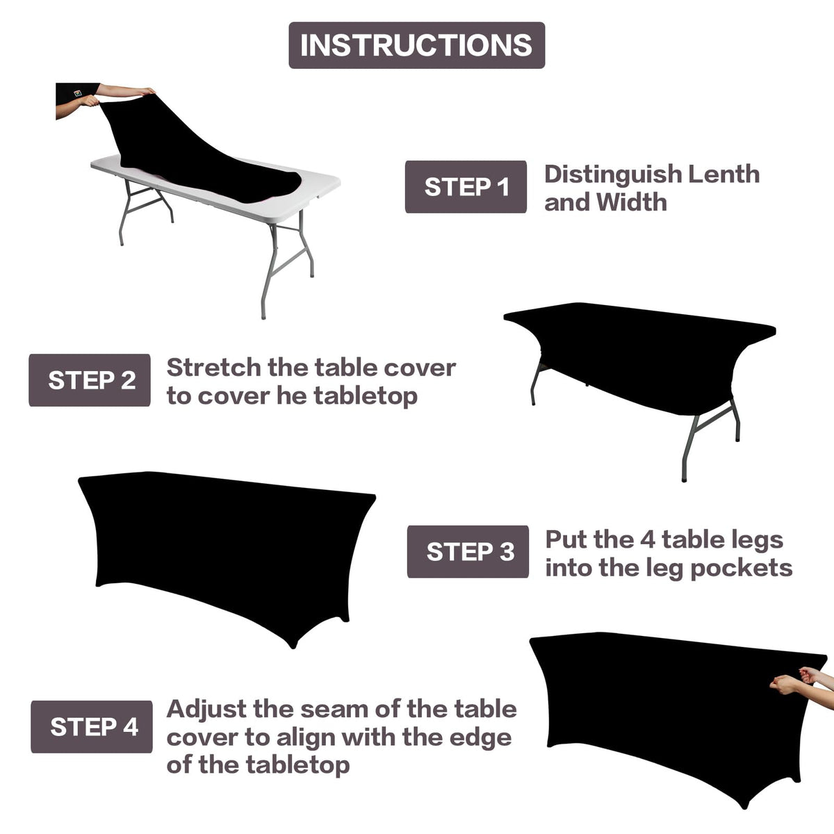 IVAPUPU stain-resistant table cover offers easy care for events