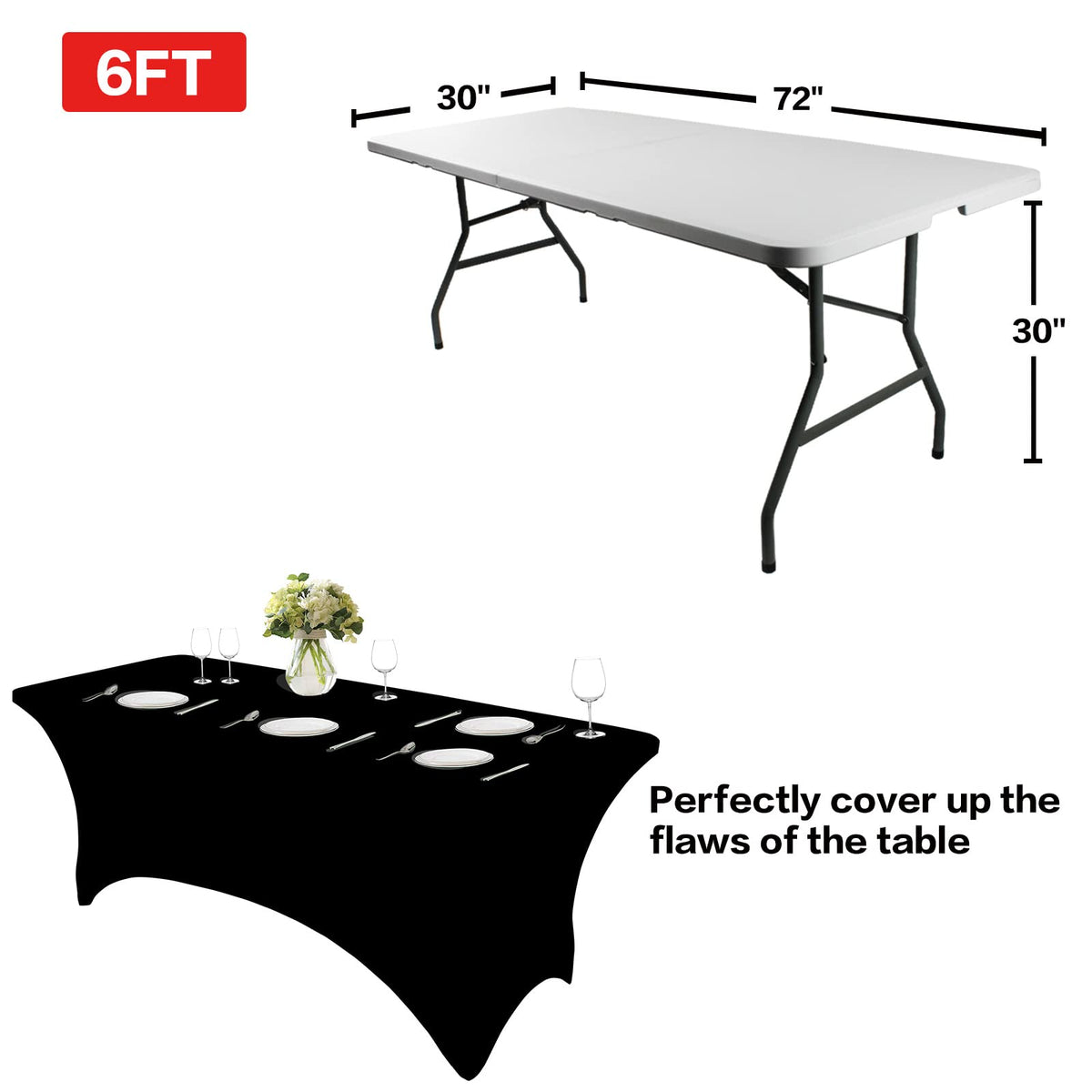 IVAPUPU stain-resistant tablecloth protects surfaces during meals and celebrations.