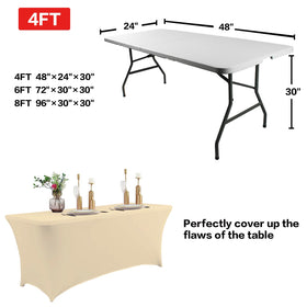 Wedding dinner setup with IVAPUPU tablecloth for a polished look.