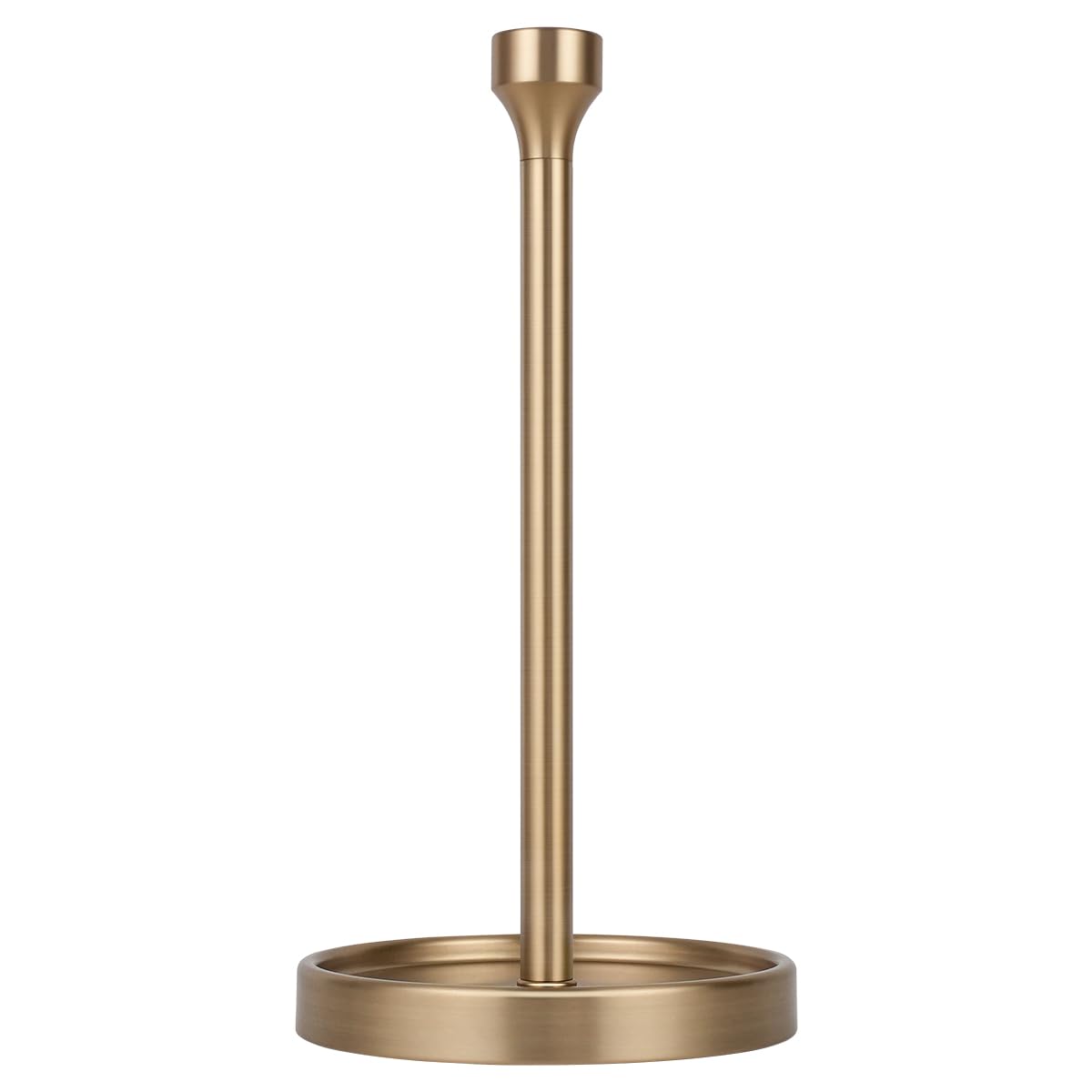 Ivilon countertop paper towel holder with warm gold base for steady tearing