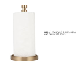 Ivilon countertop paper towel stand enables quick one-handed tear during busy kitchens