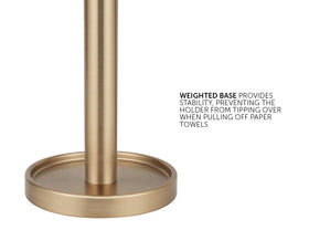 Ivilon countertop paper towel stand universal-roll-fit accommodates standard to family-size rolls
