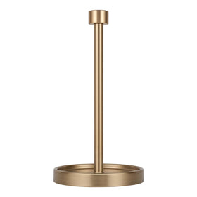 Ivilon warm gold paper towel holder with end-cap for sleek countertop organization