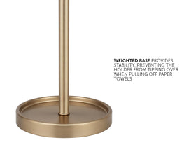 Ivilon warm gold holder enables easy roll loading with one hand
