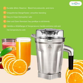 IVTCTV cleaning-friendly design simplifies rinsing after blending sessions.