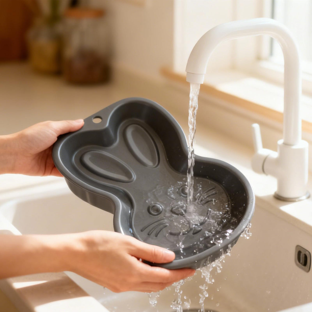 IVUIUVI Rabbit Pan even heat distribution supports consistent baking results.