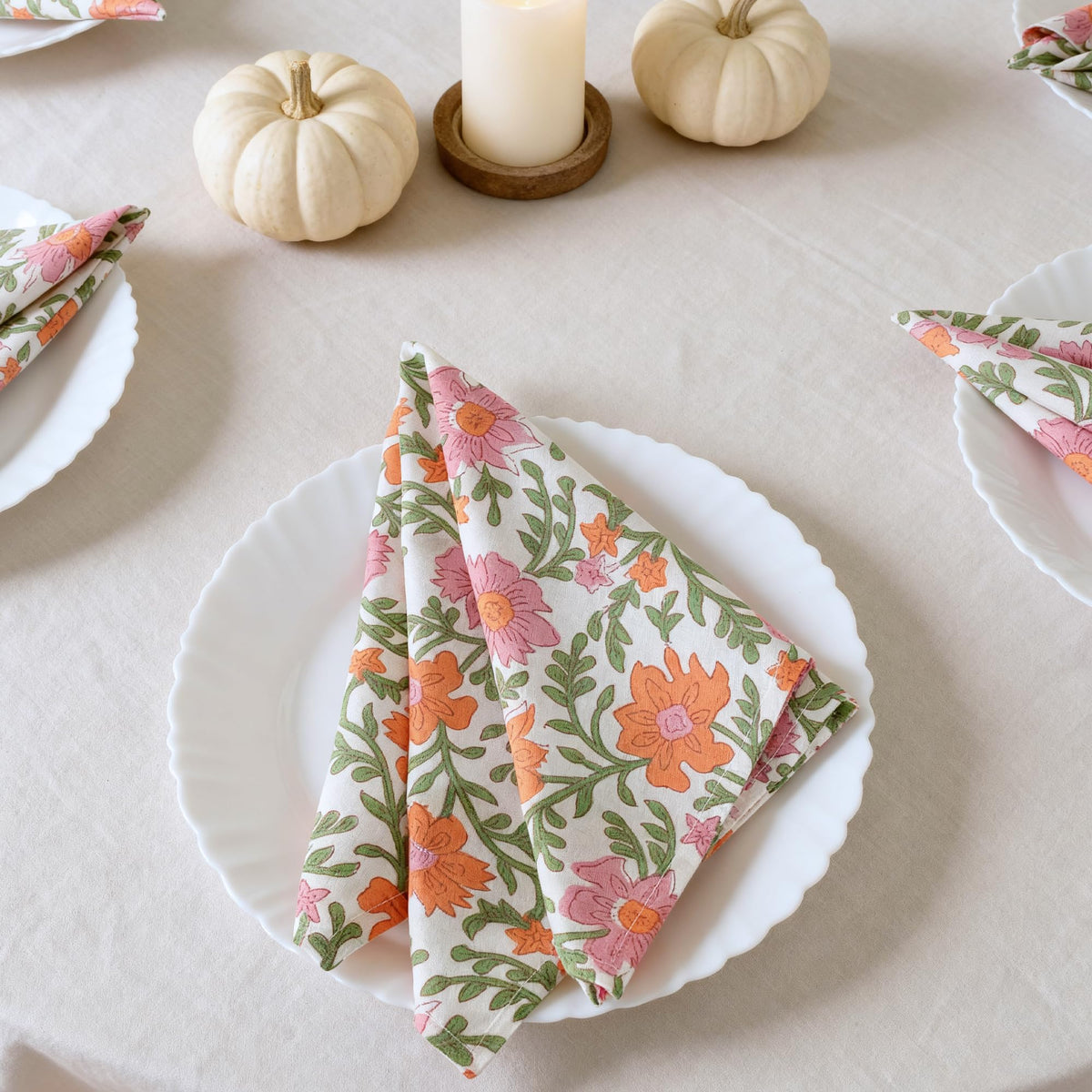Ivy Heritage floral napkins brighten gatherings with timeless elegance and practical everyday use