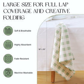 Ivy Heritage cotton napkins soft and absorbent for everyday meals.