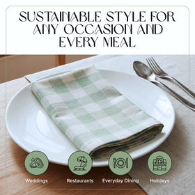 Ivy Heritage washable cloth napkins offer durable, eco-friendly table linens.