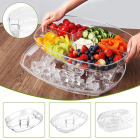 IVYHOME clear compartments allow quick visibility of ice and freshness