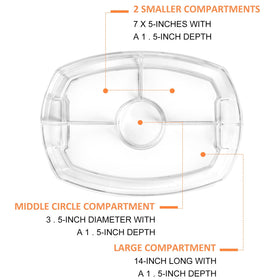 IVYHOME transparent compartments let you see ice and portions at a glance