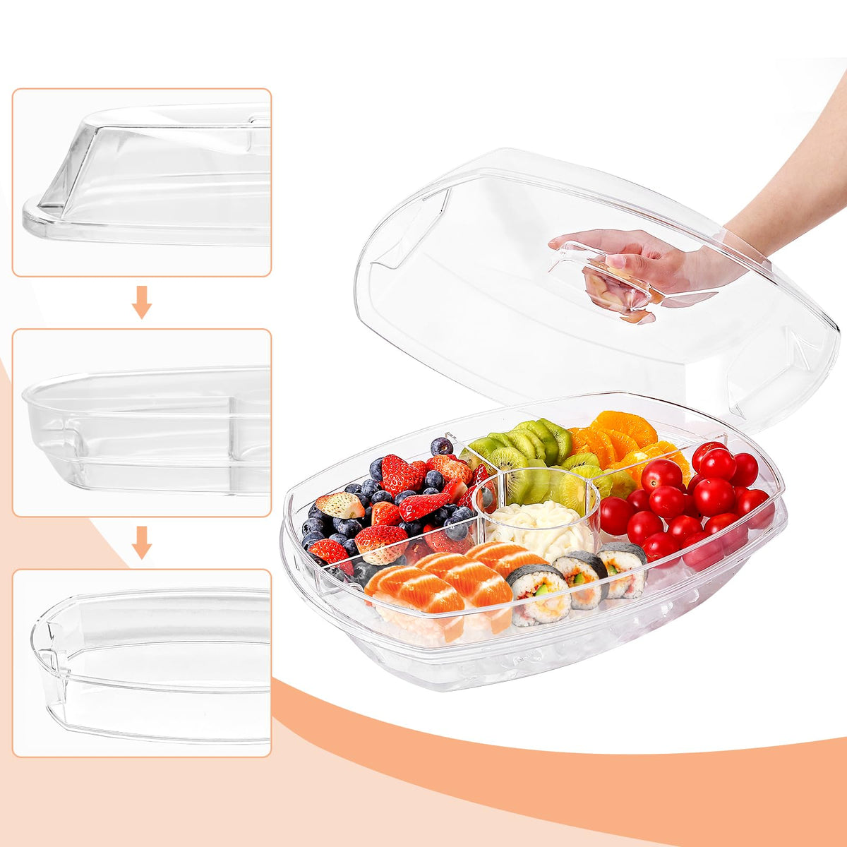IVYHOME serving tray for indoor and outdoor entertaining at gatherings