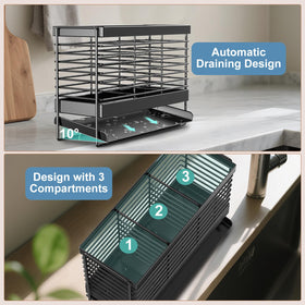 IWNTWY compact countertop rack fits small kitchens without crowding