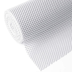 Iwtmm shelf liner in white packaging showing non adhesive grip benefits