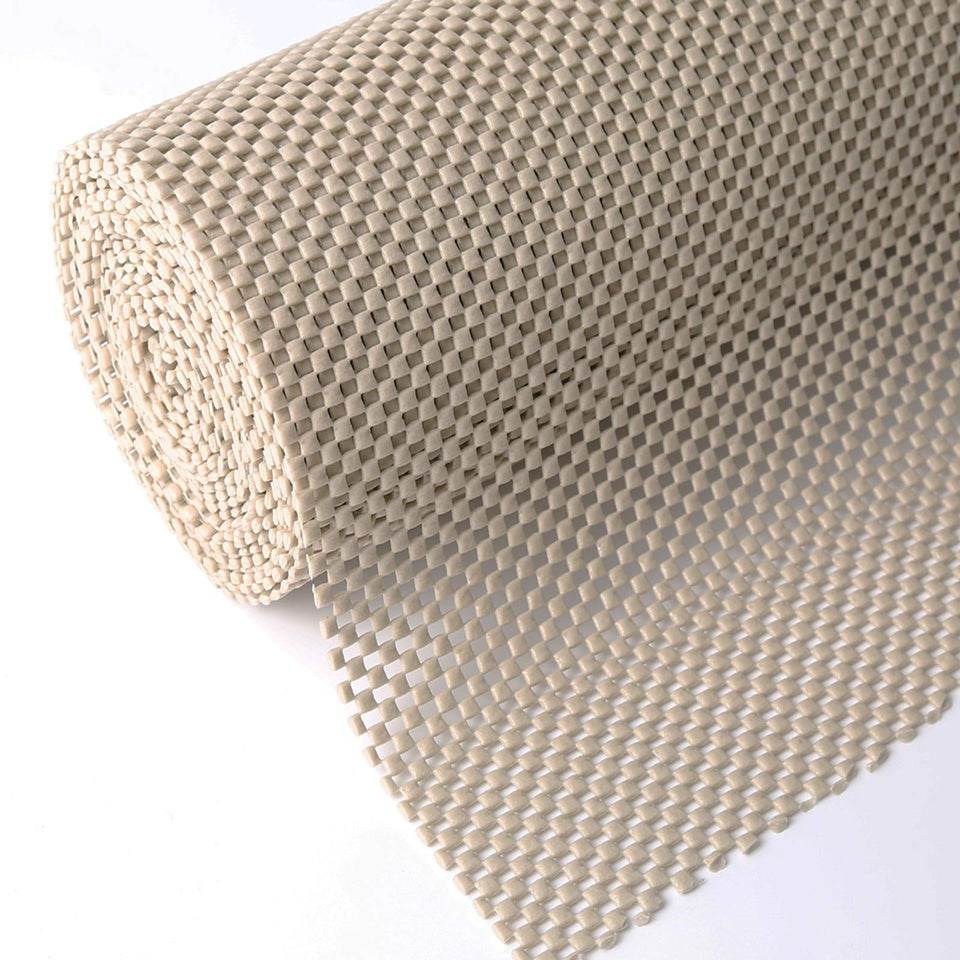 Iwtmm shelf drawer liner non-adhesive beige keeps items in place without sticky residues.