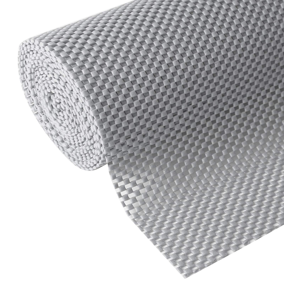 Iwtmm non-adhesive shelf liner with strong grip to keep items in place.