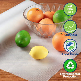 Iwtmm waterproof liner guards shelves against spills and dirt.