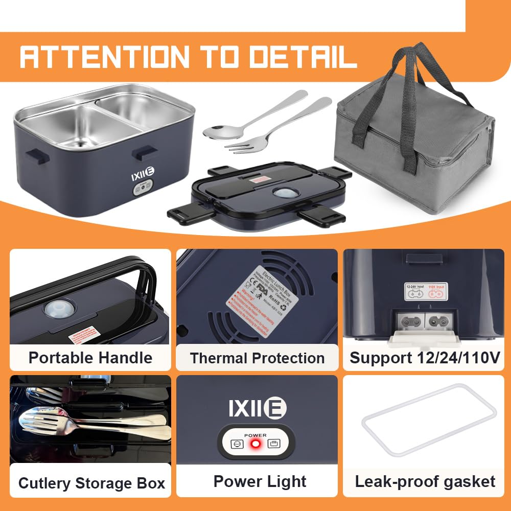 IXIIE lid with anti-leak gasket prevents spills during bumpy commutes