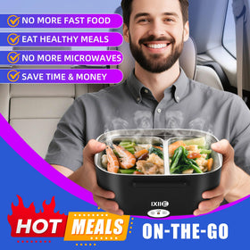 IXIIE dual-compartment design keeps flavors apart for reheating.